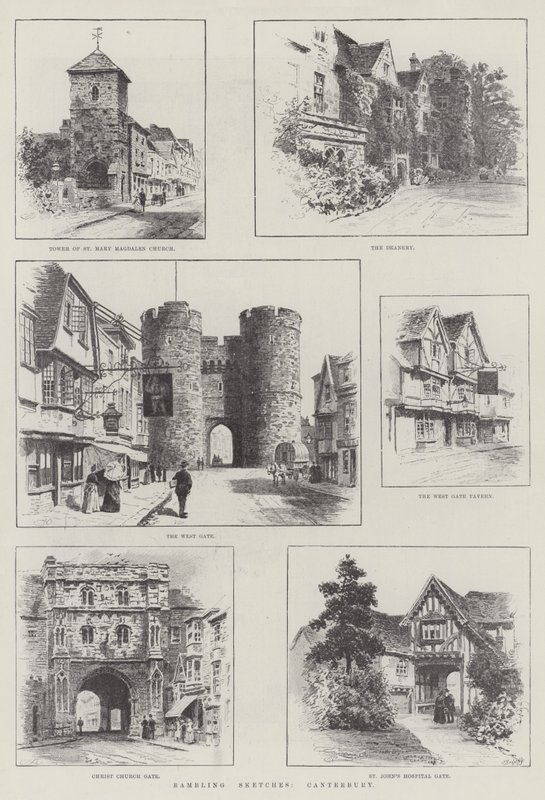 Wędrujące szkice, Canterbury autorstwa Alfred Robert Quinton