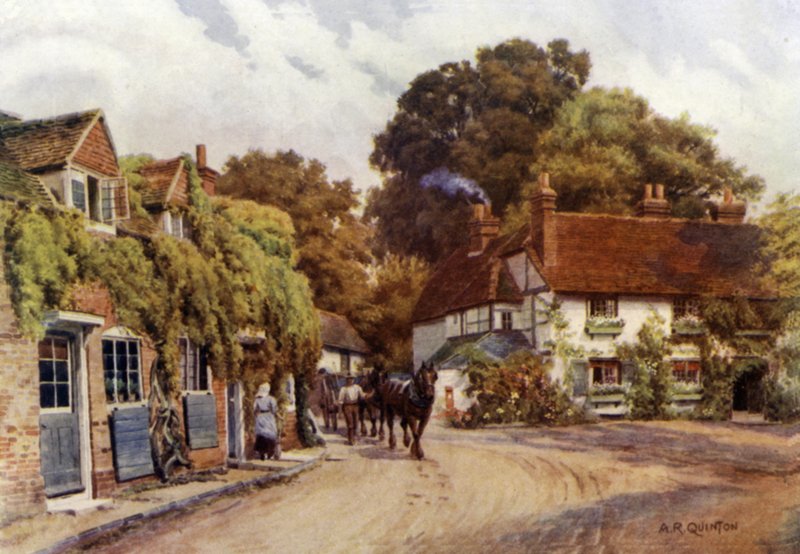 Wioska Sonning autorstwa Alfred Robert Quinton