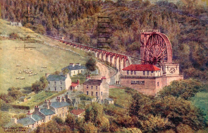 Wielkie Koło, Laxey, Wyspa Man autorstwa Alfred Robert Quinton