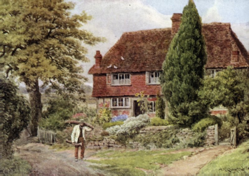 Tillington, niedaleko Petworth, Sussex autorstwa Alfred Robert Quinton