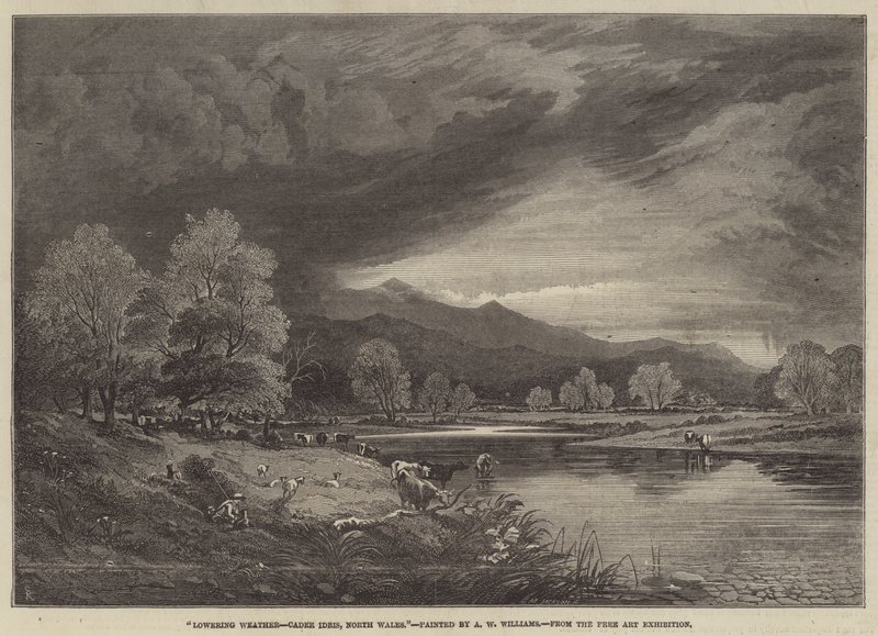 Obniżanie pogody, Cader Idris, Północna Walia autorstwa Alfred Walter Williams