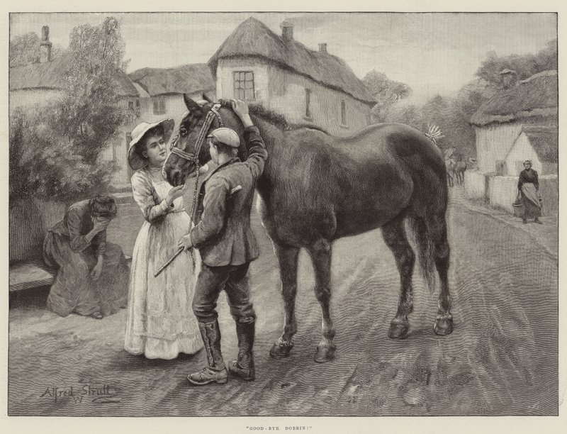 Żegnaj Dobbin! autorstwa William Strutt