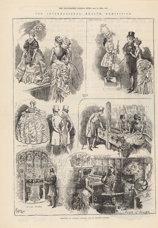 Szkice antycznych strojów i starożytnego Londynu autorstwa Alfred Chantrey Corbould