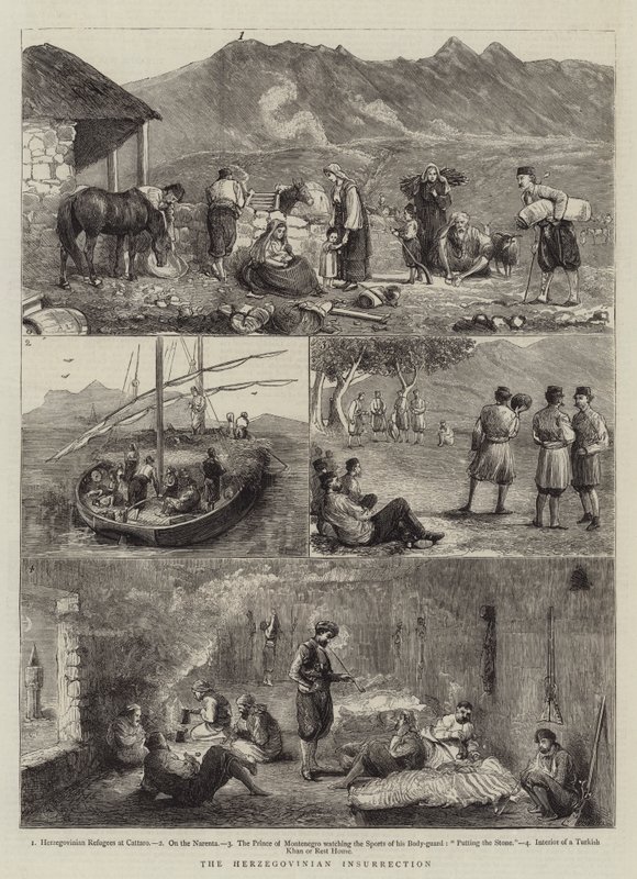 Powstanie Hercegowińskie autorstwa Alfred Chantrey Corbould