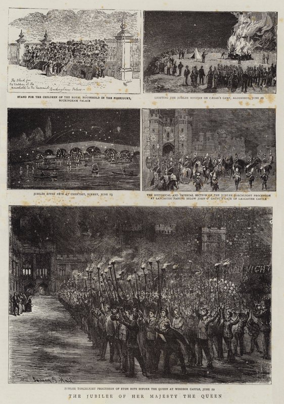 Jubileusz Jej Królewskiej Mości autorstwa Alfred Chantrey Corbould