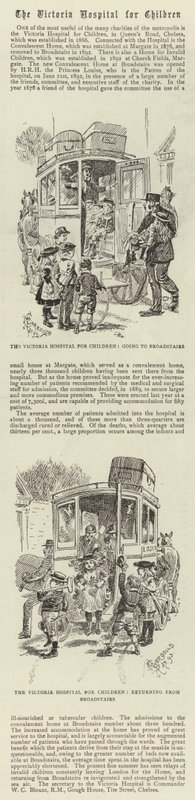 Szpital Wiktorii dla Dzieci autorstwa Alfred Chantrey Corbould