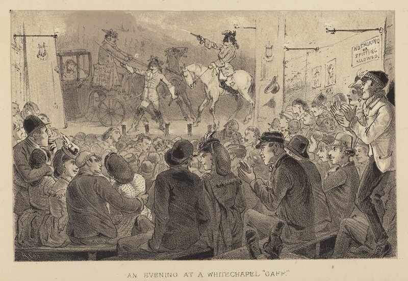 Wieczór w Whitechapel Gaff autorstwa Alfred Concanen