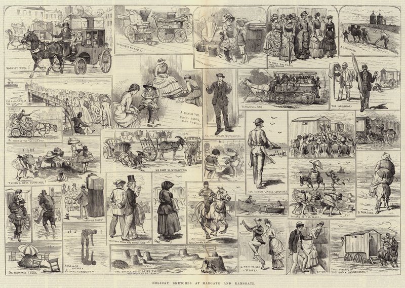 Świąteczne szkice w Margate i Ramsgate autorstwa Alfred Courbould