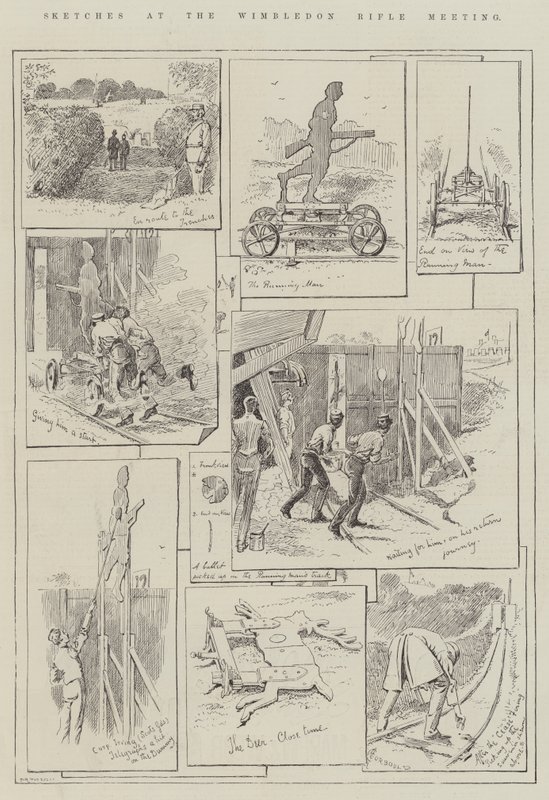 Szkice na Wimbledon Rifle Meeting autorstwa Alfred Courbould