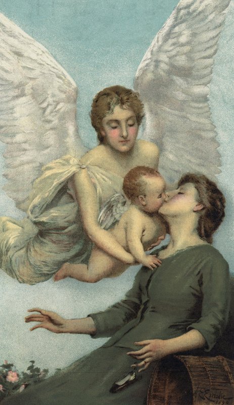 „Sen matki” (kolor lito) autorstwa Alfred Edward (after) Emslie
