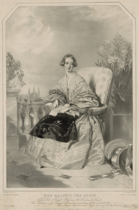 Królowa Wiktoria autorstwa Alfred Edward Chalon