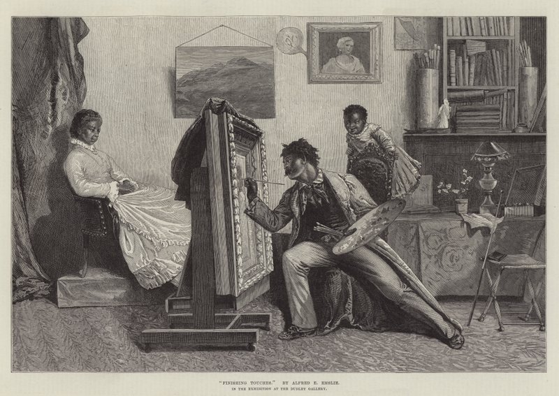 Wykończenia, na wystawie w Galerii Dudley autorstwa Alfred Edward Emslie