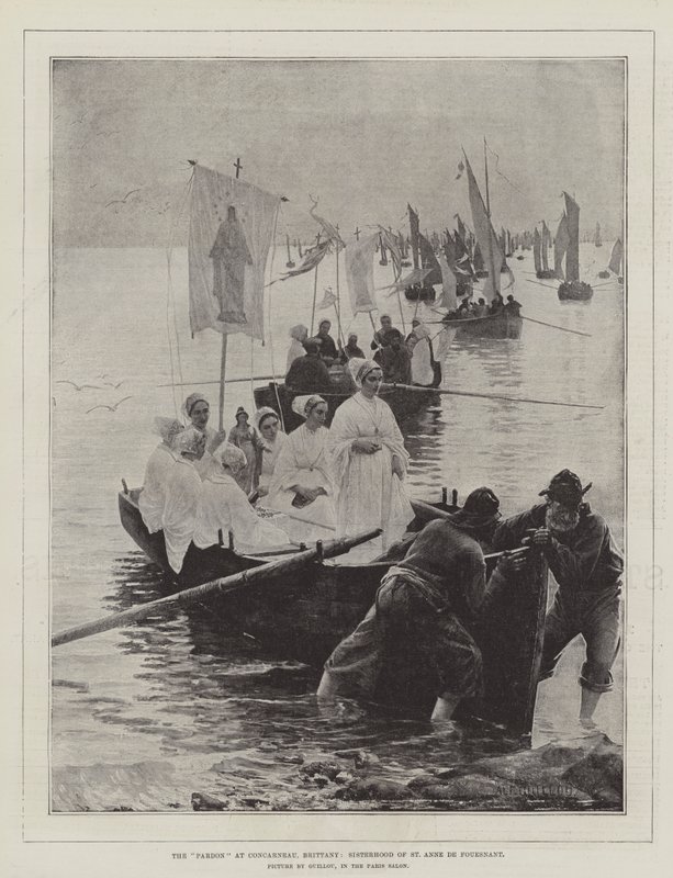Ułaskawienie w Concarneau, Bretania, Siostry św. Anny de Fouesnant autorstwa Alfred Guillou