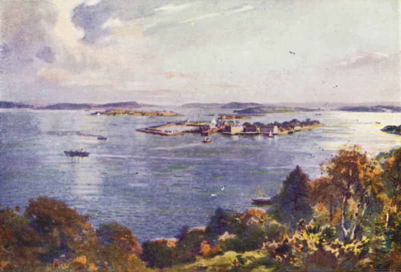 Port w Corku autorstwa Alfred Heaton Cooper