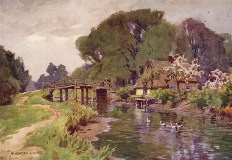 Flatford Bridge, Suffolk autorstwa Alfred Heaton Cooper
