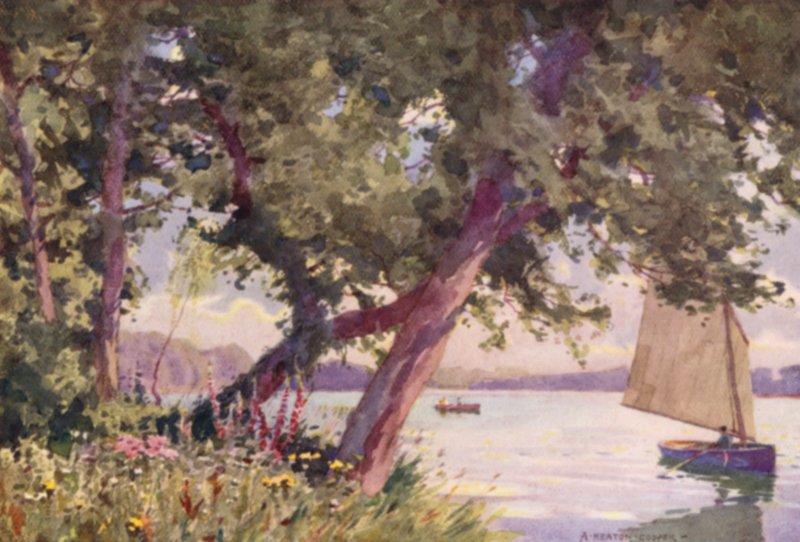Fritton Lake, Suffolk, letni poranek autorstwa Alfred Heaton Cooper
