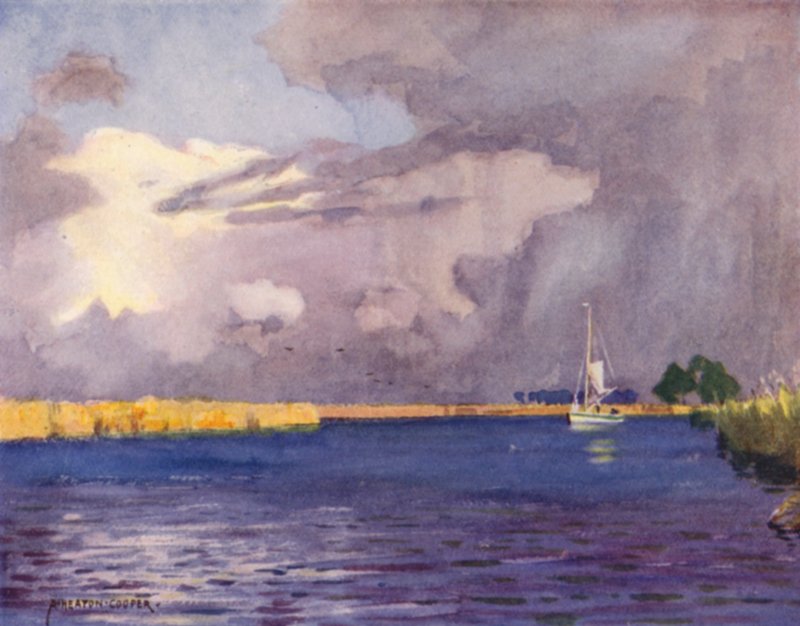 Heigham Sounds, Norfolk, Thunder Clouds autorstwa Alfred Heaton Cooper