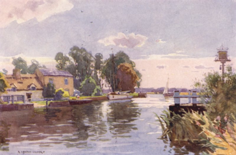 Horning Ferry, na Bure, Norfolk autorstwa Alfred Heaton Cooper