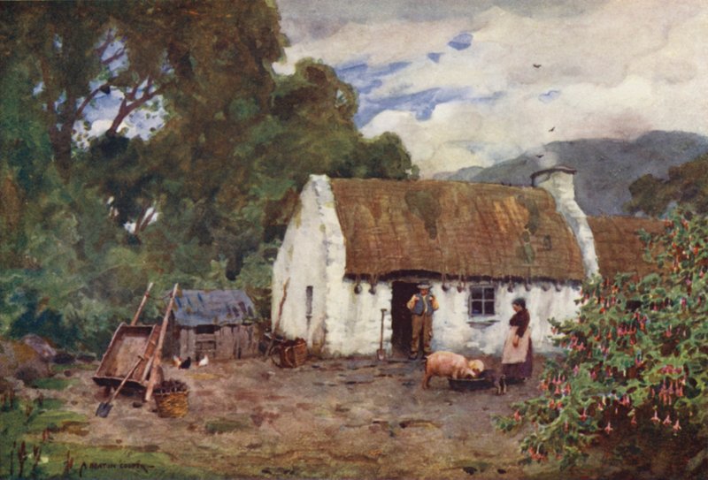 Irlandzkie życie w domku w hrabstwie Donegal autorstwa Alfred Heaton Cooper