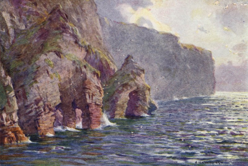 Klify Minaun, wyspa Achill autorstwa Alfred Heaton Cooper