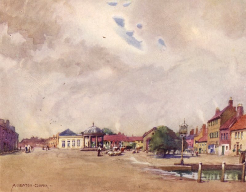 Rynek Swaffham, Norfolk autorstwa Alfred Heaton Cooper