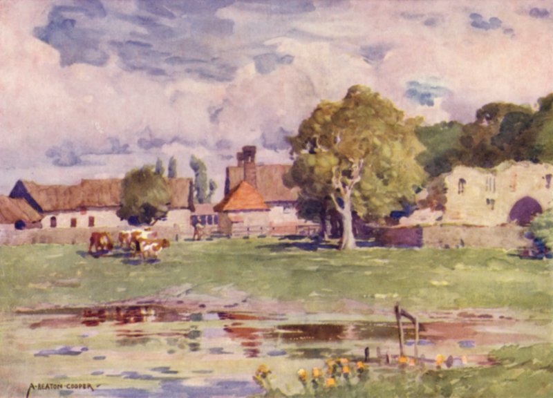 Farma opactwa, Thetford, Norfolk autorstwa Alfred Heaton Cooper