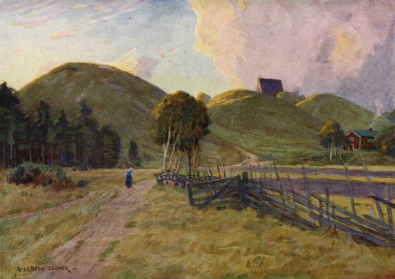 Karalių piliakalniai, Upsala poli autorstwa Alfred Heaton Cooper