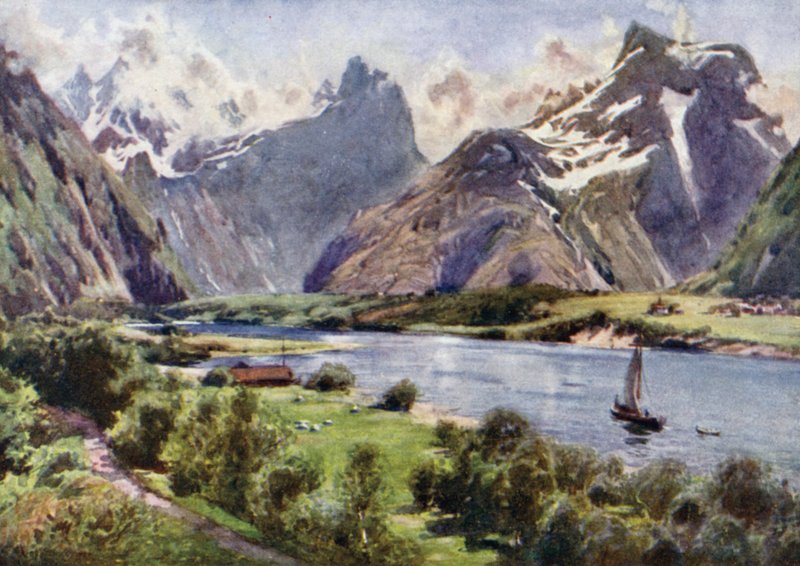 Góry Romsdal autorstwa Alfred Heaton Cooper