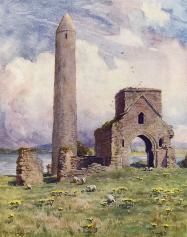 Okrągła Wieża i Opactwo, Wyspa Devenish autorstwa Alfred Heaton Cooper