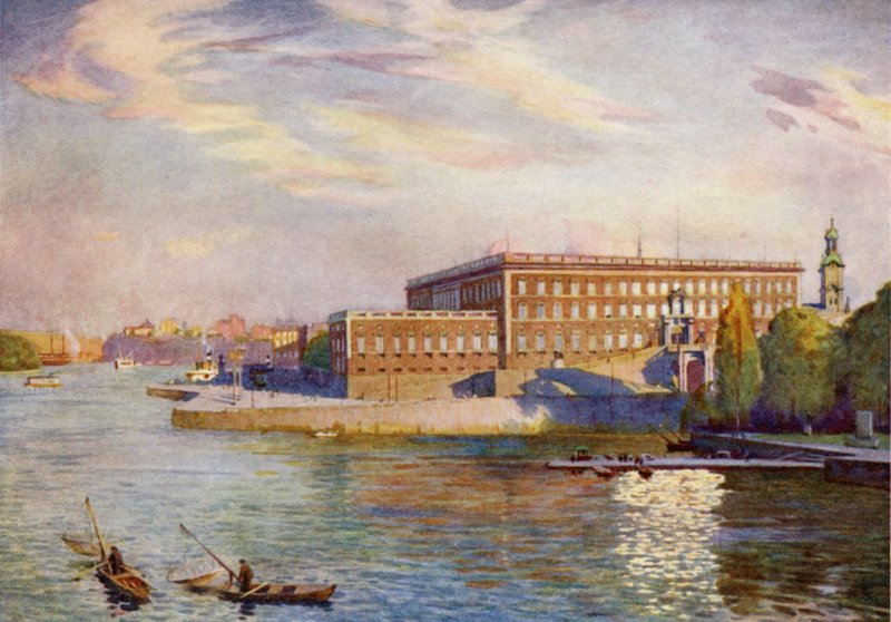 Pałac Królewski, Sztokholm autorstwa Alfred Heaton Cooper