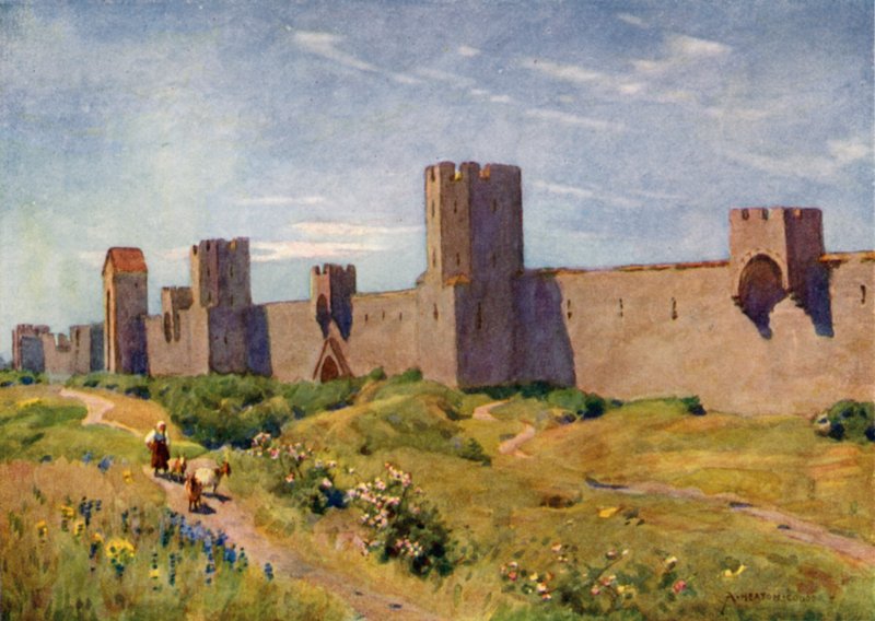 Mury miasta Visby autorstwa Alfred Heaton Cooper