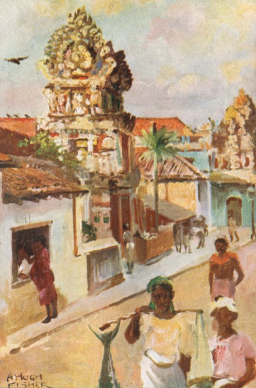 Świątynie hinduistyczne, Kolombo autorstwa Alfred Hugh Fisher