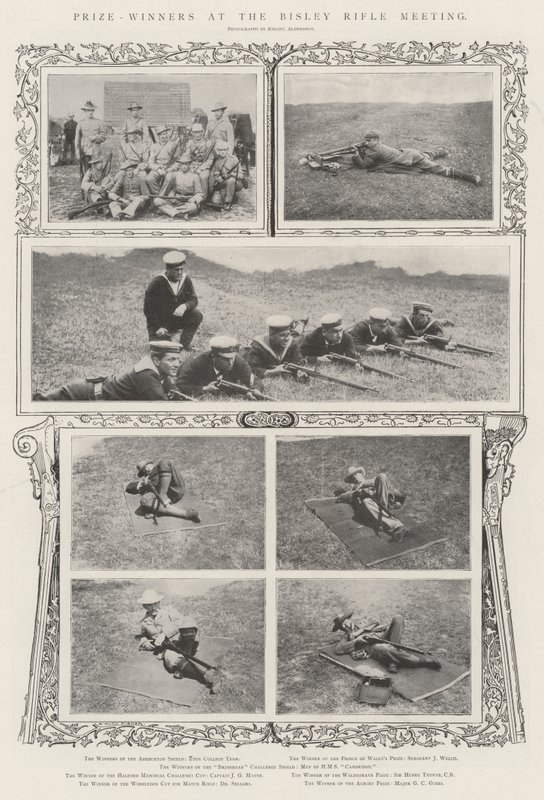 Zdobywcy nagród na Bisley Rifle Meeting autorstwa Alfred Hugh Fisher