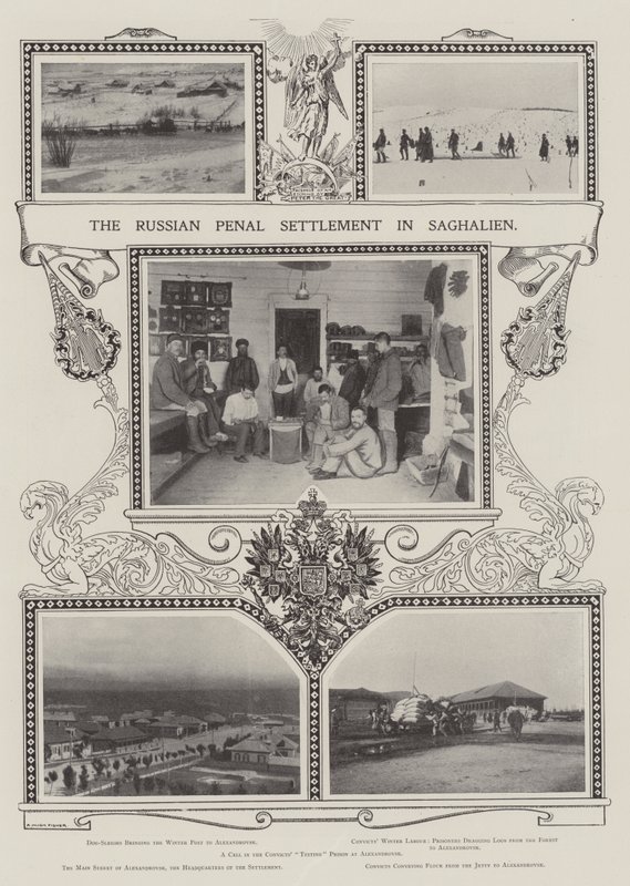 Rosyjska osada karna w Saghalien autorstwa Alfred Hugh Fisher