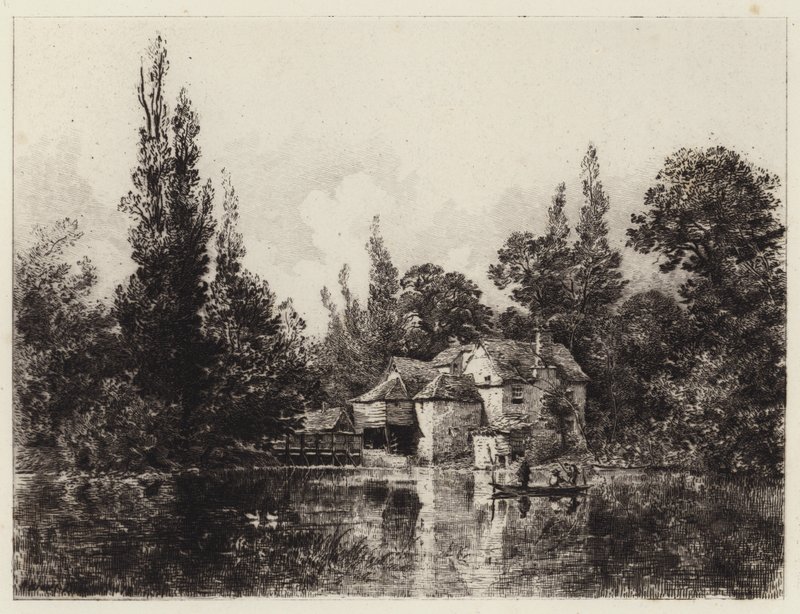 Iffley Mill autorstwa Alfred Louis Brunet Debaines