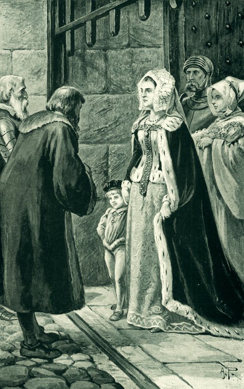 Królowa Małgorzata, wdowa po Jakubie IV, przeciwstawia się szlachcie autorstwa Alfred Pearse