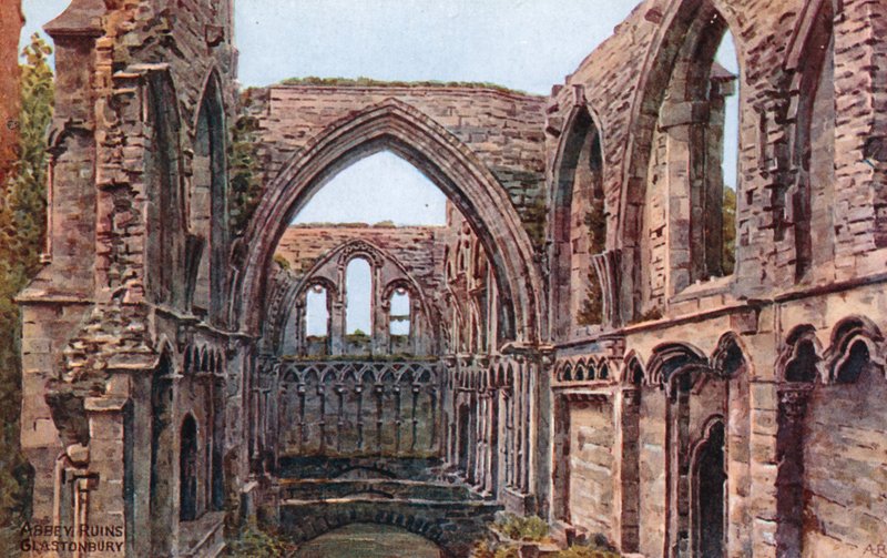 Ruiny opactwa, Glastonbury autorstwa Alfred Robert Quinton