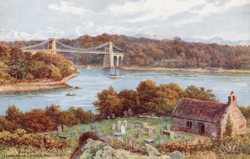 Bangor, kościół Llandisillio, Anglesey autorstwa Alfred Robert Quinton
