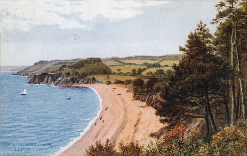 Blackpool Sands, z W, S Devon autorstwa Alfred Robert Quinton