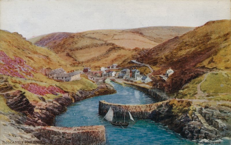 Boscastle, port autorstwa Alfred Robert Quinton