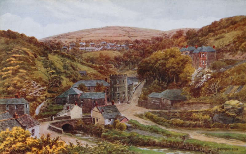 Wioska Boscastle autorstwa Alfred Robert Quinton