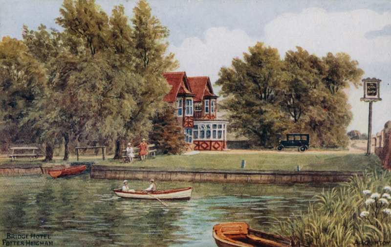 Hotel Bridge, Potter Heigham autorstwa Alfred Robert Quinton
