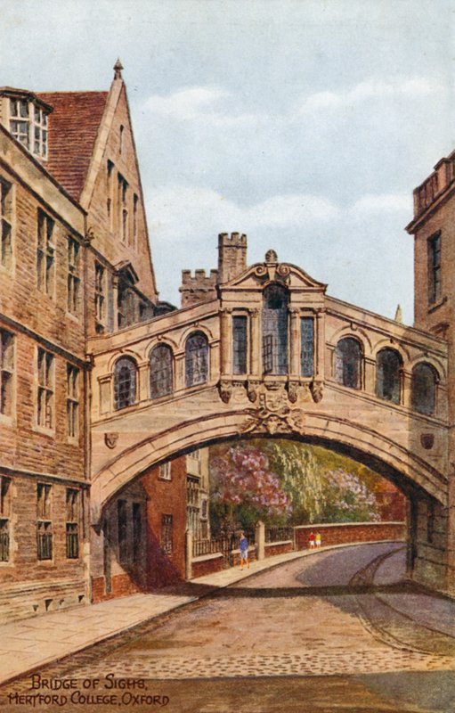 Most Westchnień, Hertford College, Oksford autorstwa Alfred Robert Quinton
