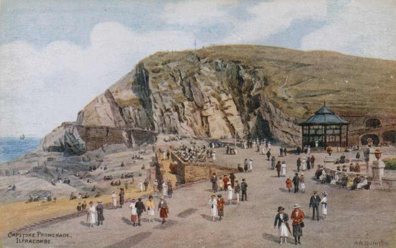 Promenada Capstone, Ilfracombe autorstwa Alfred Robert Quinton