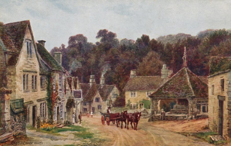 Zamek Combe, Wiltshire autorstwa Alfred Robert Quinton
