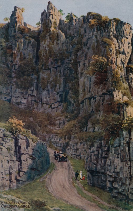 Castle Rock, Wąwóz Cheddar autorstwa Alfred Robert Quinton