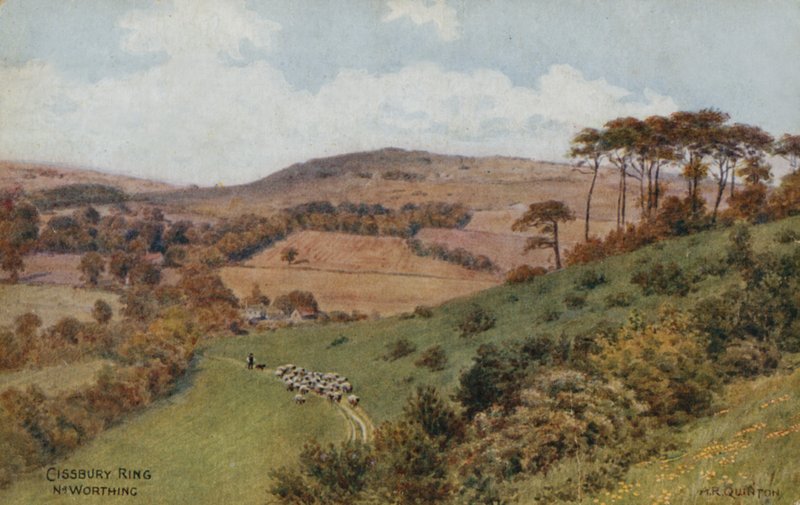 Cissbury Ring w pobliżu Worthing autorstwa Alfred Robert Quinton