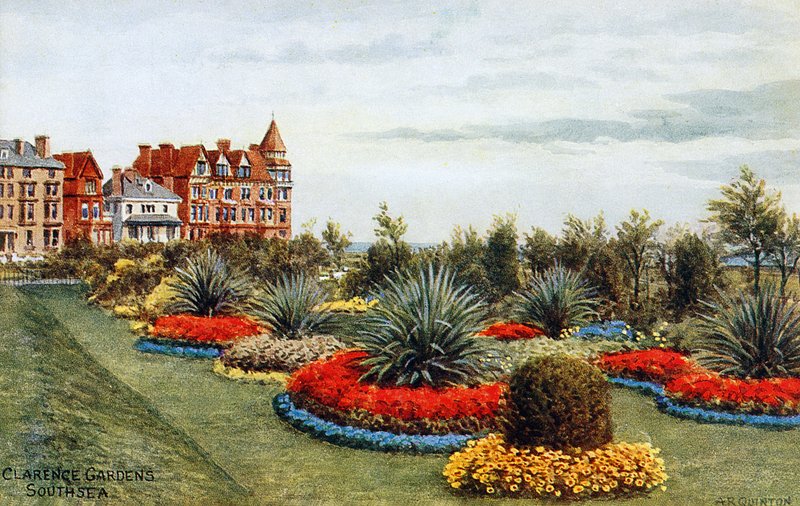 Ogrody Clarence, Southsea autorstwa Alfred Robert Quinton
