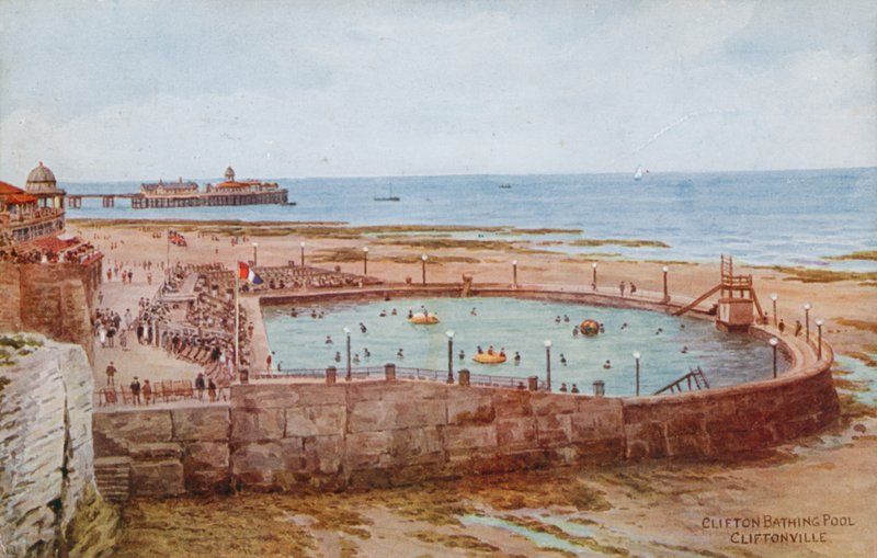 Basen kąpielowy Clifton, Cliftonville autorstwa Alfred Robert Quinton