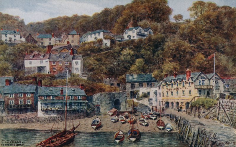 Clovelly od nabrzeża autorstwa Alfred Robert Quinton